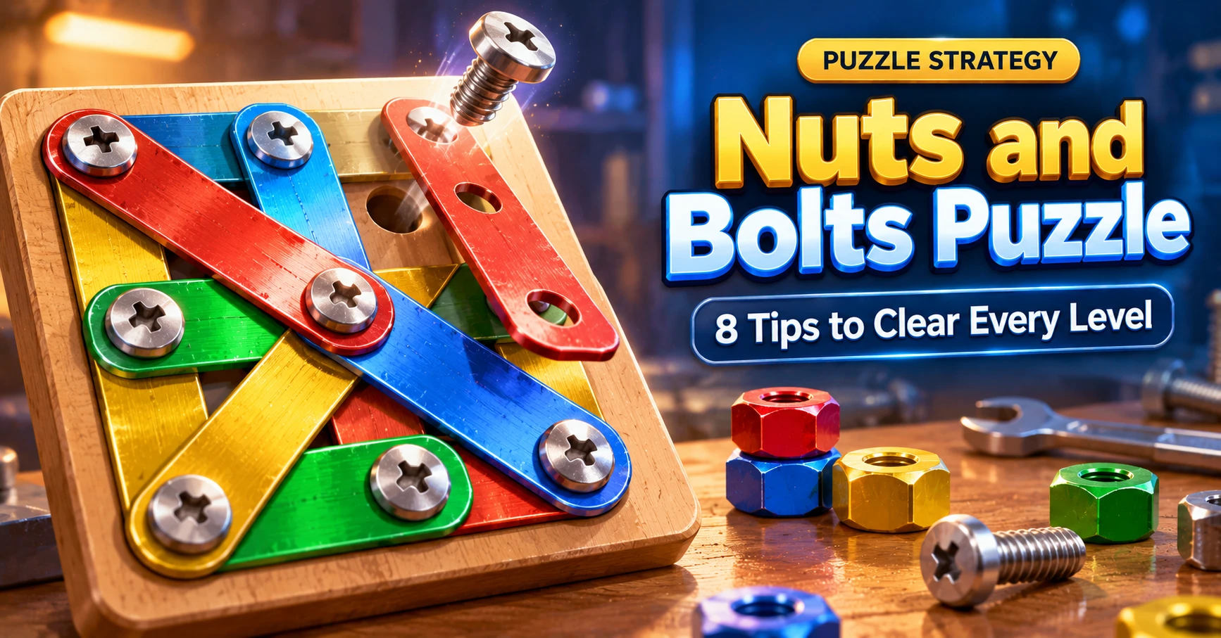 Nuts and Bolts Puzzle: 8 Tips to Clear Every Level