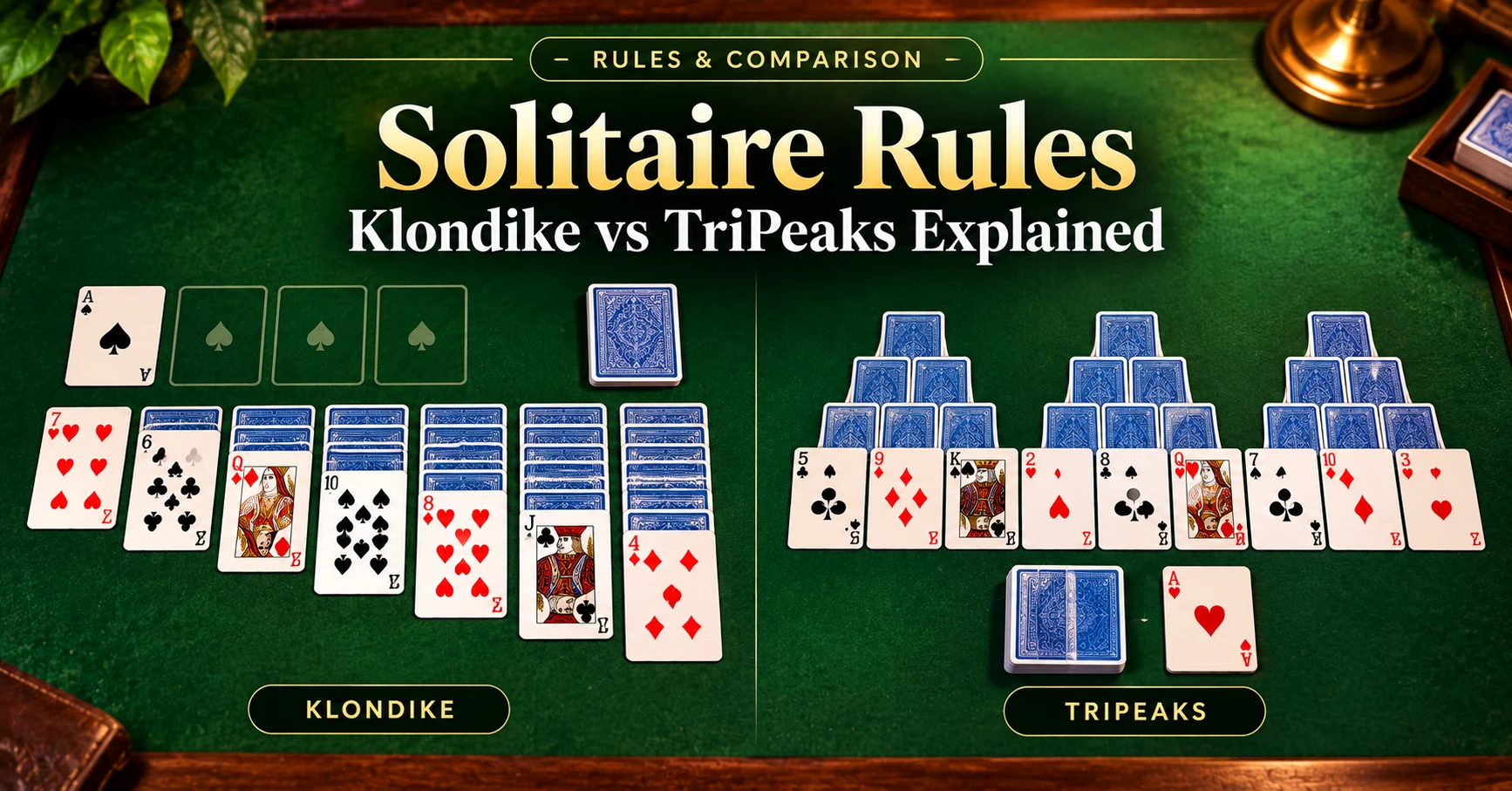 Solitaire Rules: Klondike vs TriPeaks Explained