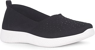 Bata Women's Casual Slip-On Shoes (Black, Size 6)