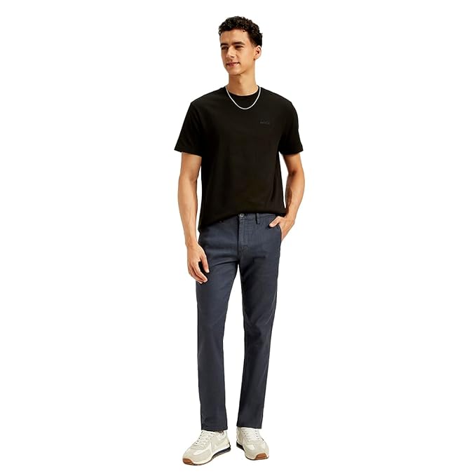 Levi's Men's Slim Fit Trousers (Dark Navy, Size 32)