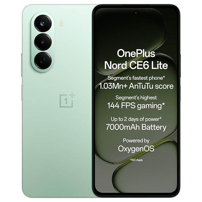 OnePlus Nord CE 3 Lite 5G (Pastel Lime, 128GB)
