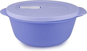 Tupperware 1.5L Crystalwave Round Microwave Container (Purple)